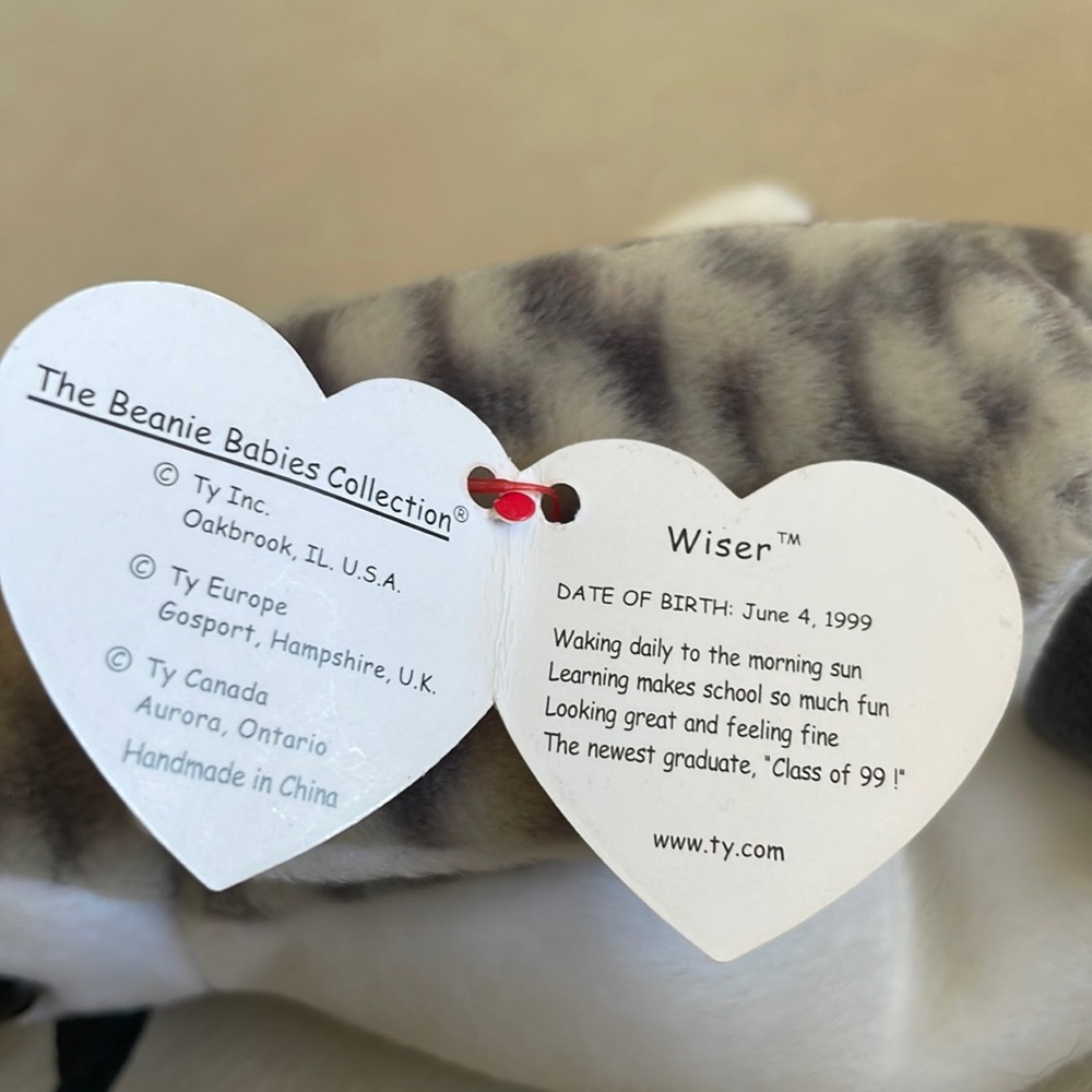 Ty beanie baby Wiser the owl class of 99 - Picture 5 of 9